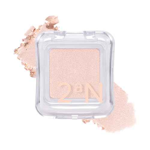 2aN Pure Glash Highlighter ? Glass-Like Sheen Powder Highlighter for a Natural, Radiant Glow | Buildable, Long-Lasting, Lightweight Formula (SHELL, 0.8oz)