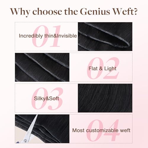 GOO GOO Genius Weft Human Hair Extensions 14 Inch