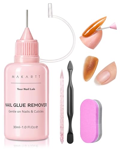 Makartt Jojoba Oil Nail Remover - 30ml Acetone-Free for Press-On Nails