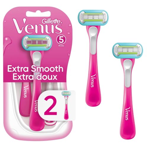 Gillette Venus Extra Smooth Disposable Women's Razors 2 Pack - Close & Comfortable Shave
