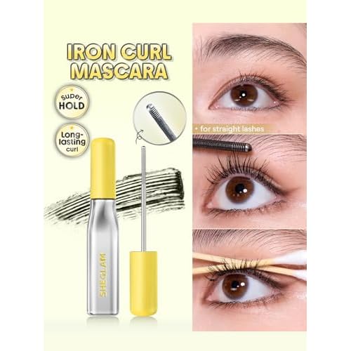 SHEGLAM Lashlighter Iron Curl Mascara Straight Lashes Long-lasting Lengthening Waterproof