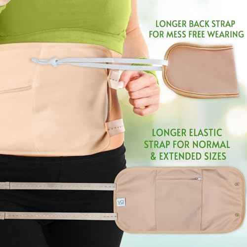 Pure Castor Oil Organic Cold-Pressed Unrefined Glass Bottle with 100% Cotton Flannel Wrap ? Waist & Neck Castor Oil Packs Hexane-Free.