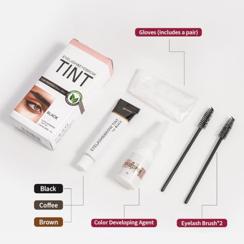 DATANSUN 5-in-1 Eyebrow & Eyelash Makeup Kit - 02 Brown, Waterproof & Long Lasting
