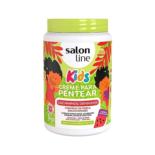 Salon Line Kids Defined Curls Combing Cream - Frizz Control & Shine, 1kg