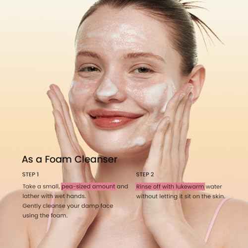 BIODANCE Collagen Mask To Foam Cleanser, Pink Face Wash for Women, 2-in-1 Pore Mask and Hydrating Foaming Facial Cleanser for Sensitive Skin, Oily Skin, Korean Skincare¤Ó5.07 fl. oz. (150 ml)