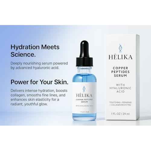 Copper Peptides Serum for Face ? Anti-Aging & Skin Repair Serum with Hyaluronic Acid ? Tightens, Firms & Boosts Collagen ? Fragrance-Free, Made in USA ? 1 fl oz