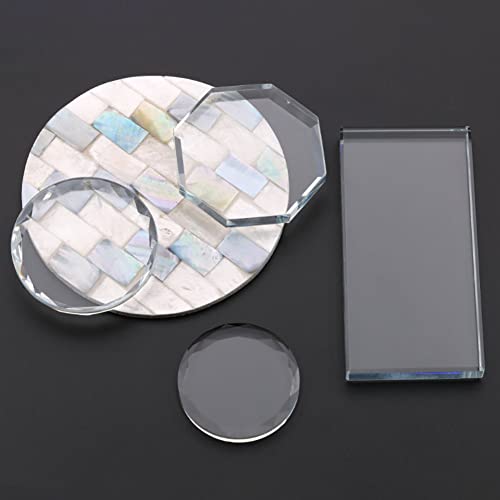 Glass Nail Art Palette 2-Pack | Makeup Mixing Board
