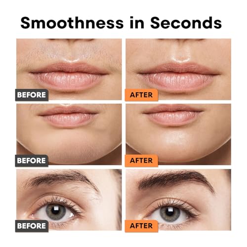 VG VOGCREST 2-in-1 Rechargeable Facial Hair Remover & Eyebrow Shaver with LED Light