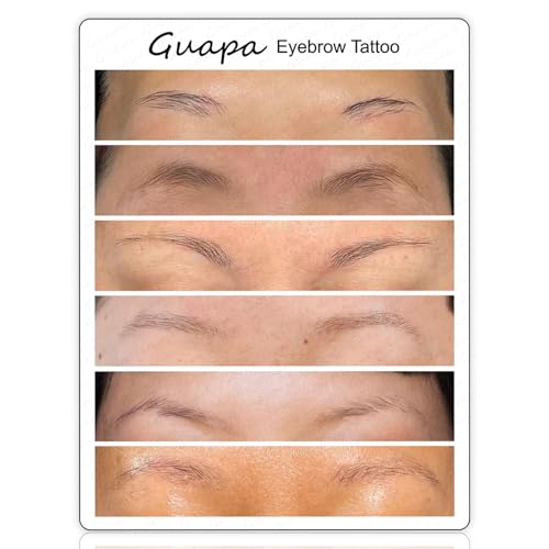 Eyebrow Tattoo Practice Skin, 3PCS Silicone Pads with Printed Brow Designs