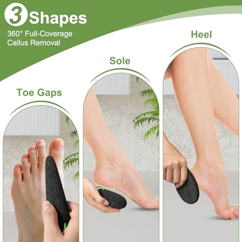 KuuCare Natural Lava Pumice Stone 3 Pack - Foot Callus Remover Exfoliator