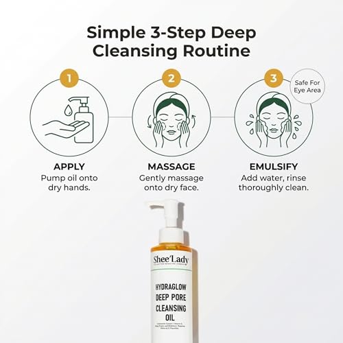 Shee'lady Hydraglow Deep Pore Cleansing Oil - 6.76 fl oz