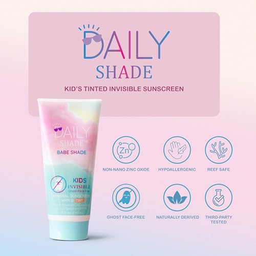 Kid's Sunscreen Starter Kit ? Tinted Mineral Sunscreen for Face & Body with SPF 30, Shade Brush, Travel Bag & UV Card ? Non-Nano Zinc, Reef Safe, Water Resistant & Hypoallergenic Skin Care
