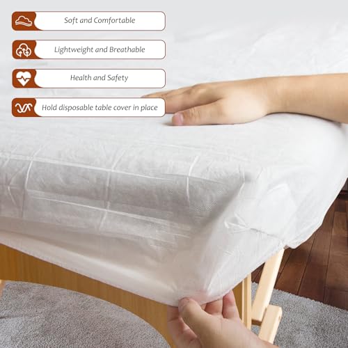 50-Pack Disposable Massage Table Fitted Sheets - 36 x 85 Inch Non-Woven