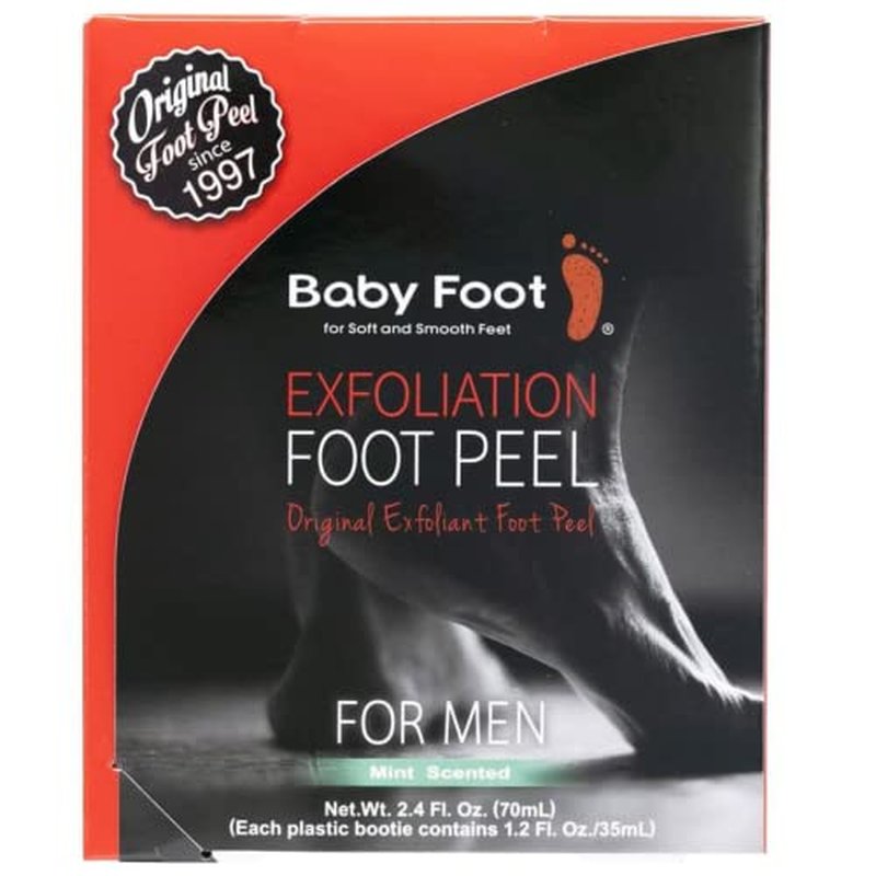 Baby Foot Exfoliating Foot Peel Mask for Men - 2.7 Fl Oz