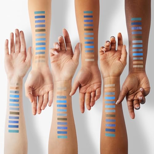 DE'LANCI Space Blue Eyeshadow Palette - 15 Colors