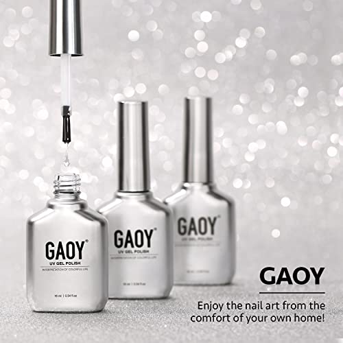 GAOY Peel Off Gel Base Coat - 16ml Clear Peelable Foundation for UV LED Lamp