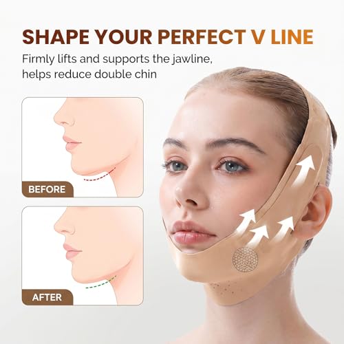 V-Line Neck Lift Silicone Face Mask for Double Chin