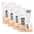 MightyGood Flushable Wipes - 120 Individually Wrapped Travel Wipes
