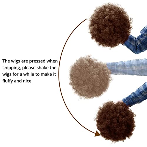 Argentina Flag Afro Wig for Football Fans - World Cup 2026