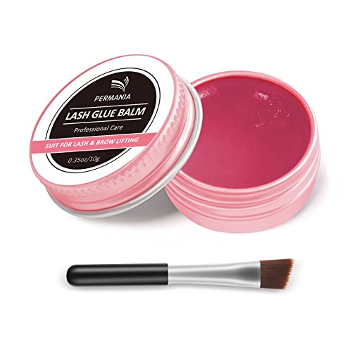 PERMANIA Lash Lift Balm, New Eyelash Lifting Adhesive£¬0.35oz/10g Lash Lift Glue Strong Viscosity and Water Solubility for Lash Perm Kit (Strawberry)