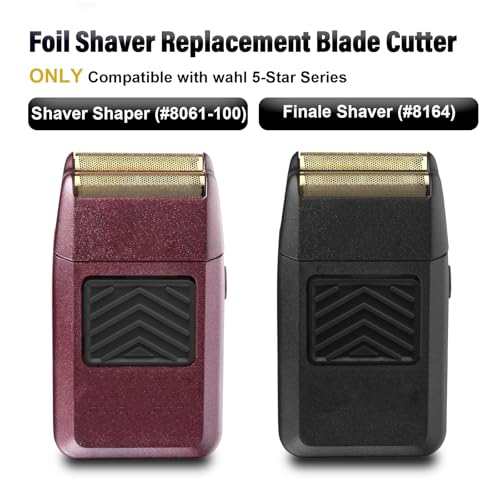 Finale Blades Shaver Replacement Compatible with wahl 5-Star Shaper (#8061-100) and Finale (#8164),Fit for 7031-100 7043-100 Foil Shaver Blade Inner Cutter Bar, Razor Blades, 2 Sets