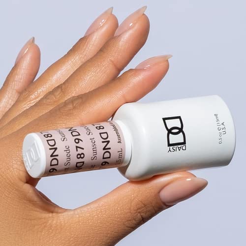 DND Sheer Gel Nail Polish Duo Set - UV/LED Polish & Air Dry Lacquer (0.5 oz)