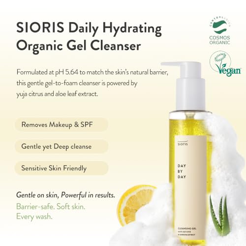 SIORIS Hydrating Gel Cleanser with Yuja Citrus – Low pH Face Wash