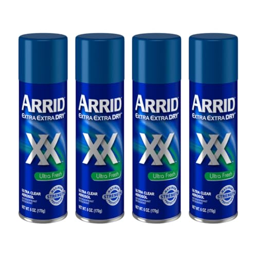 Ultra Clear Anti-Perspirant Deodorant Spray - Maximum Strength, 6 oz (4-Pack)