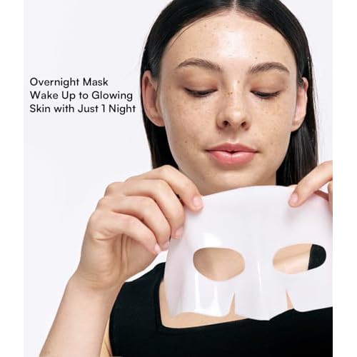 INIA Bio-Collagen Face Mask with Hyaluronic Acid ? Deep Hydrating & Firming Hydrogel Mask for Skin Elasticity & Pore Minimizing ? 4 Pack