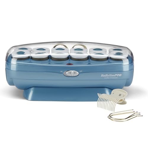 BabylissPRO Nano Titanium Hot Rollers 12 Pack 1.5 Inch