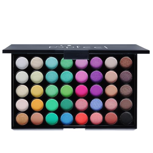 Eye Makeup Kit for Women with 40 Color Palette & Brushes