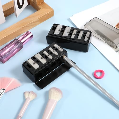 Multi-Size Cosmetic Pencil Sharpener for Lip, Eyeliner & Eyebrow Pencils - Portable