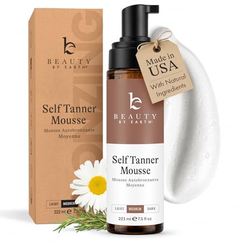 Self Tanning Mousse - Streak Free Fake Tan by Beauty by Earth