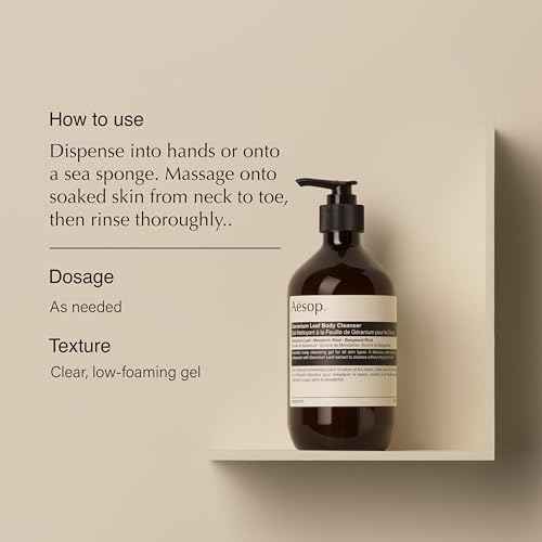 Aesop Geranium Leaf Body Cleanser and Shampoo | Paraben, Cruelty-free & Vegan | 16.9 oz