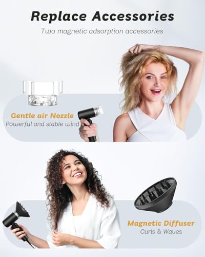 Dual Voltage Travel Hair Dryer 1500W - Ionic, Compact