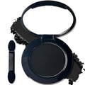 Black Matte Eyeshadow with Mirror & Brush - Long Wear