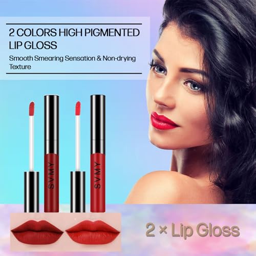 40 Earth Colors Eyeshadow & Lip Gloss Makeup Set with Cosmetic Bag for Women & Teens - Full Face Kit