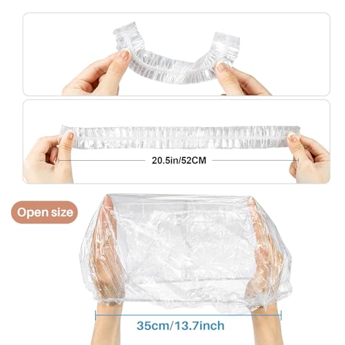 MAQIHAN Disposable Shower Cap 20.5 Inch Large Waterproof Hair Cover