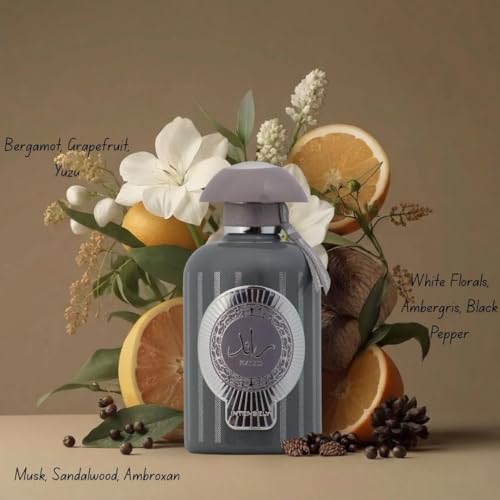 Lattafa Ra'ed Intensely Unisex Eau de Parfum 3.4oz Citrus Woody Amber Fragrance