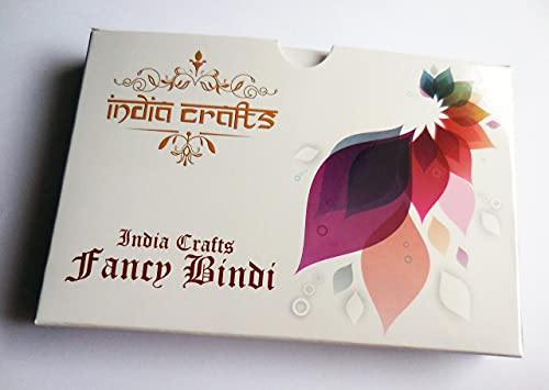 Multicolored Bindis Forehead Jewels - 100 Pack Self-Adhesive