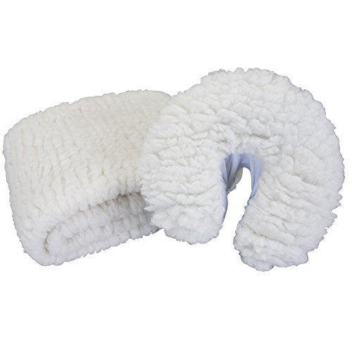 EarthLite Massage Table Fleece Pad Set with Face Cradle Cover