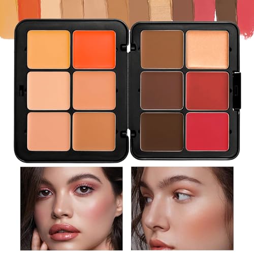 FantasyDay 12 Color Full Coverage Concealer Palette & 11 Brush Set