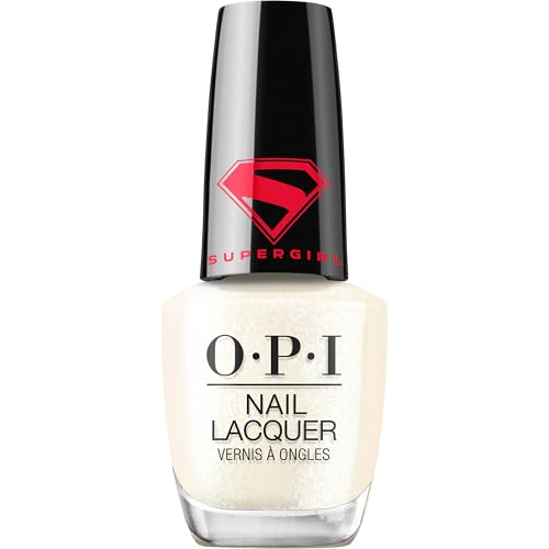 OPI Supergirl Limited Edition Nail Lacquer - My Kryptonite Semi-Sheer White Silver Pearl