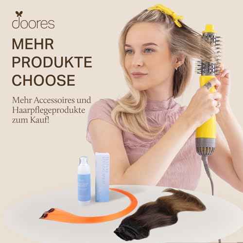 DOORES Clip in Human Hair Extensions, Dark Brown 18 Inch 120g 7pcs, Real Straight Remy Hair Extensions Thick Weft for Women