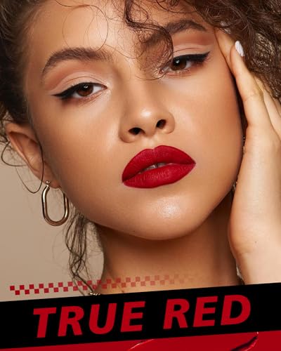 HOOMUSS Long Lasting Matte Liquid Lipstick - M13 True Red