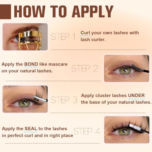 Spiky Wispy Lash Clusters 10-16mm - 240 Pcs DIY Extensions