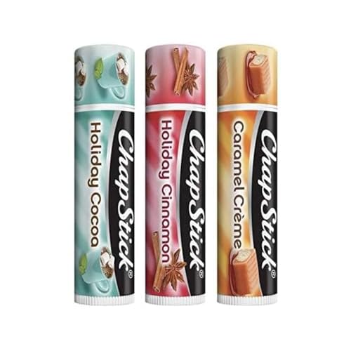 ChapStick Holiday Collection Trio, Includes Holiday Cocoa, Holiday Cinnamon, and Holiday Cr?me, 0.15 oz Each (Pack of 2)
