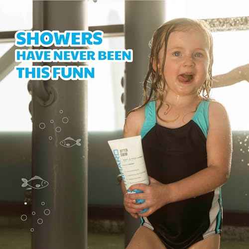 TRIHARD Kids Swim Face and Body Wash, Gentle Chlorine Removal Cleanser After Pool or Ocean, Daily Wash for Children Post Swim, Kids Cleanser for Chlorine and Saltwater