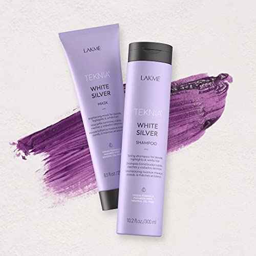LAKM? Teknia White Silver Hair Mask, Brightening Hair Mask for Blondes & Bleached Hair, 8.5 Fl Oz