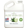 Organic Aloe Vera Gel Bulk - Half Gallon - for Face, Skin, Hair & Sunburn Relief From 100 Percent Pure Aloe Vera - Cold Pressed, Vegan, Unscented - Made in USA (64 Fl Oz)